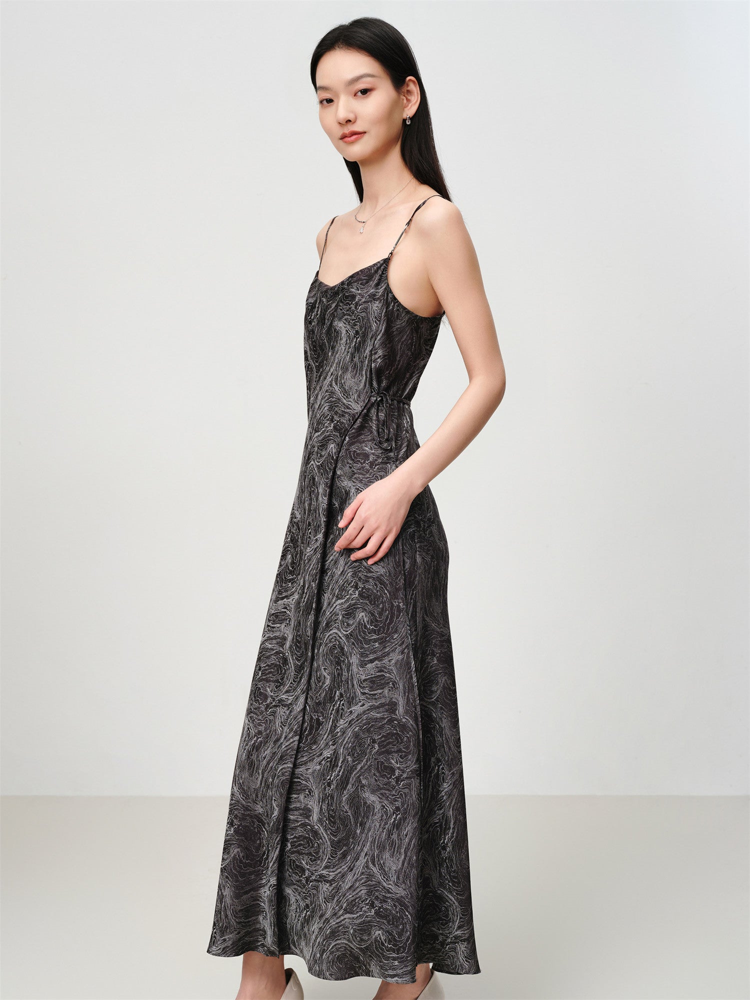 EP YAYING Mulberry Silk Slip Dress EGKES4219AH