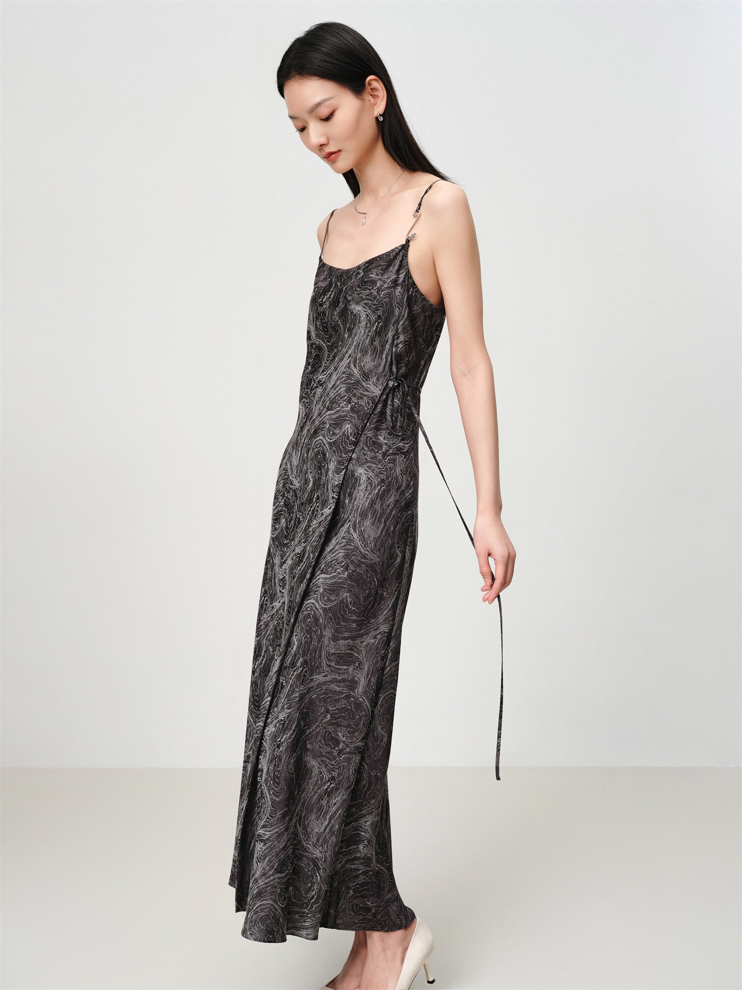 EP YAYING Mulberry Silk Slip Dress EGKES4219AH