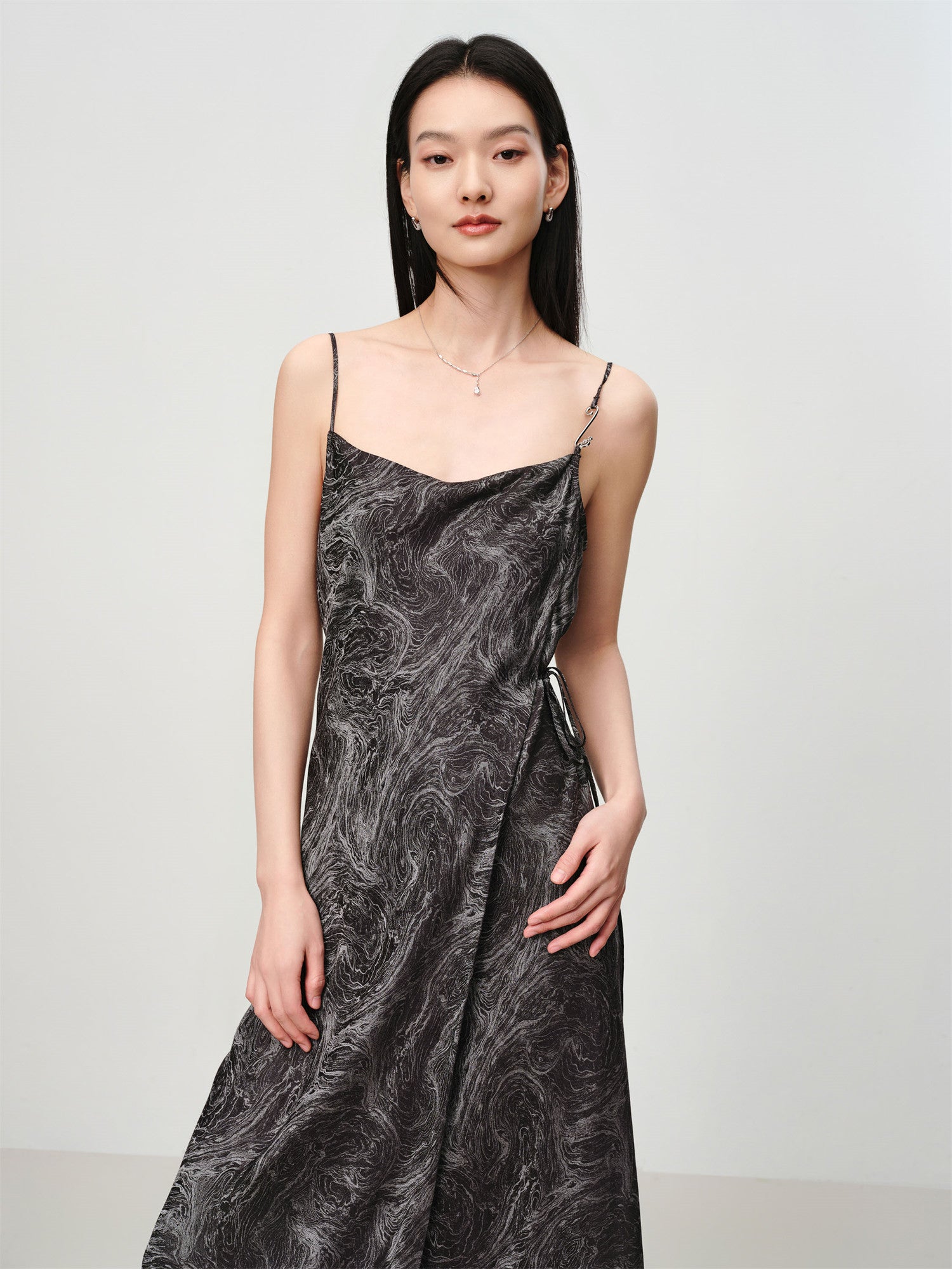 EP YAYING Mulberry Silk Slip Dress EGKES4219AH