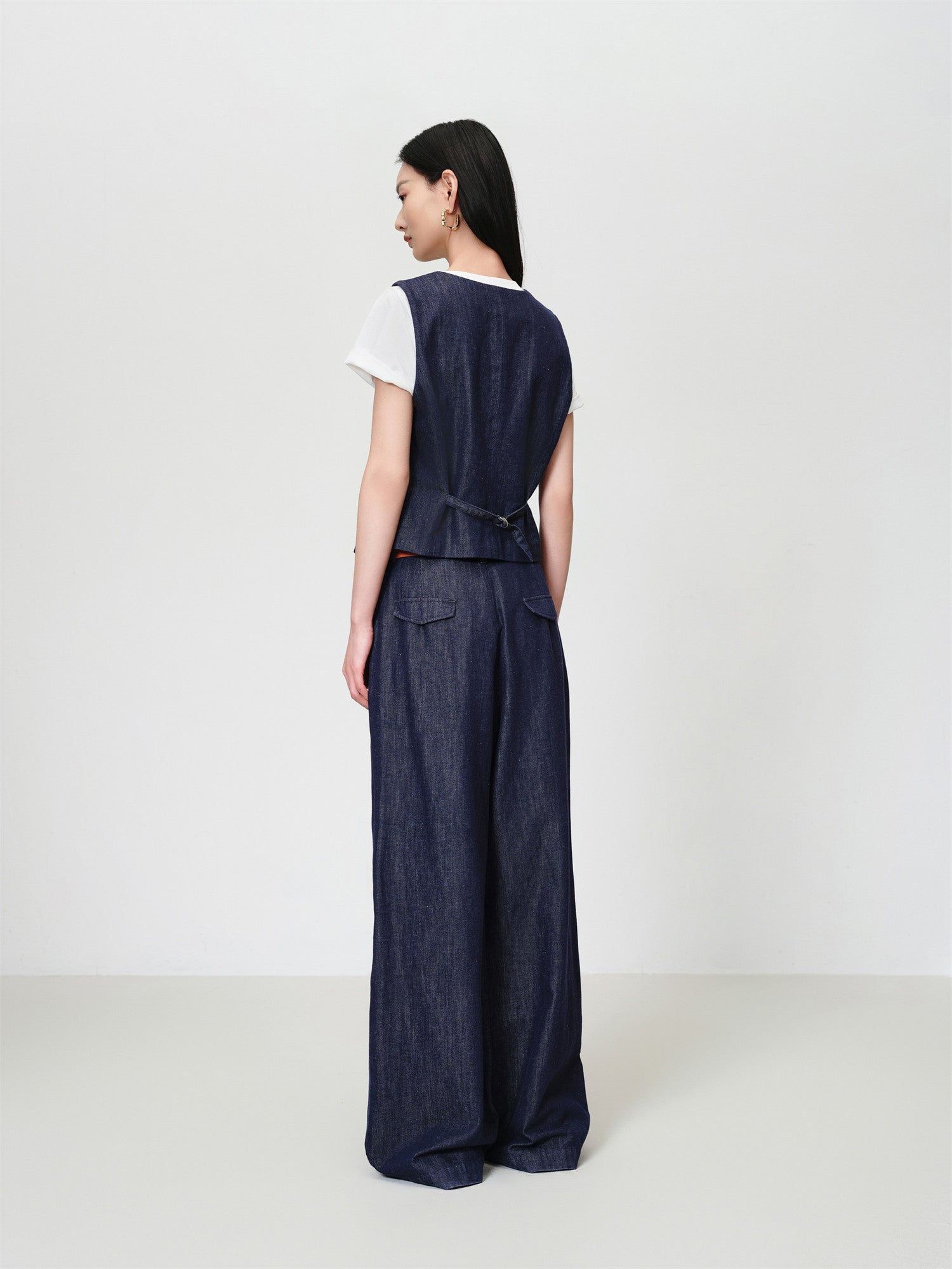 EP YAYING Waist-Defined Fitted Layered Vest EGKEDJ010AZ