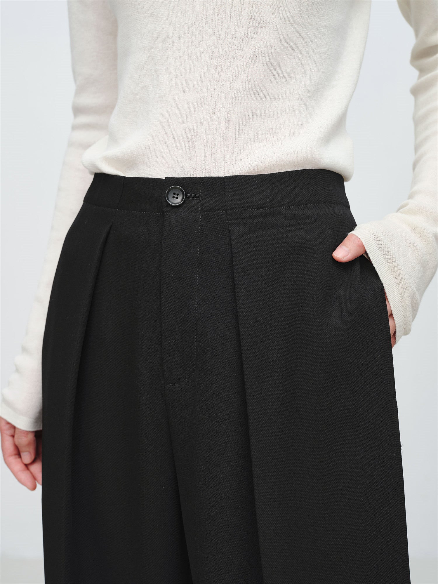 EP YAYING Acetate Commuter Essential Pants EGKET6471AH