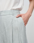 EP YAYING Loose Linen Straight-Leg Pants EGKEH6452AG
