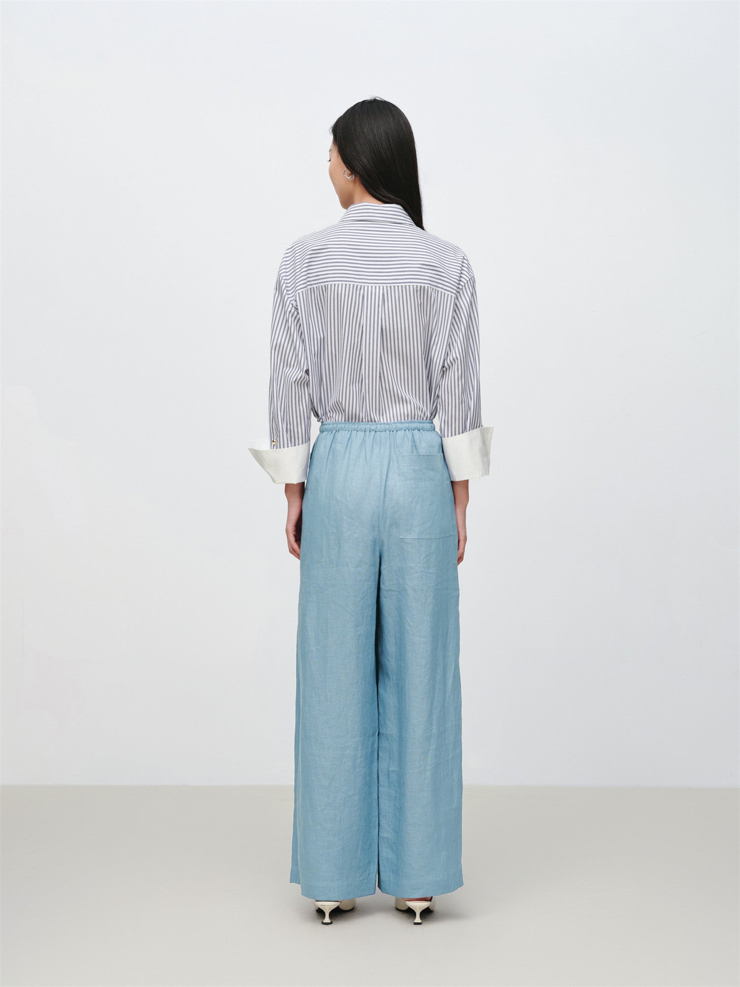 EP YAYING Loose Linen Straight-Leg Pants EGKEH6428AB