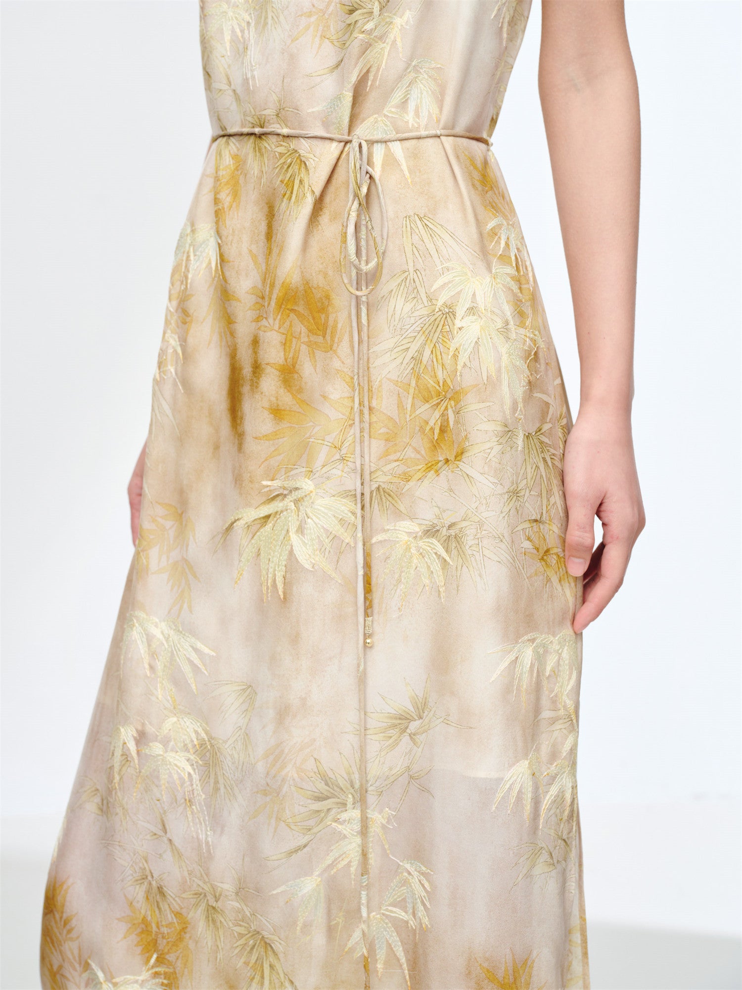 EP YAYING Silk Printed Slip Dress EGKES4206AE