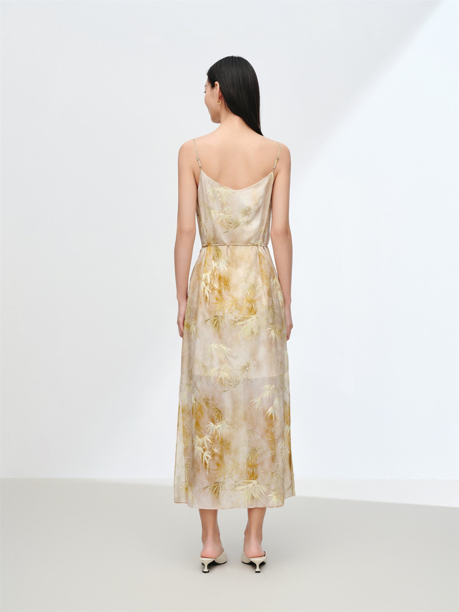 EP YAYING Silk Printed Slip Dress EGKES4206AE