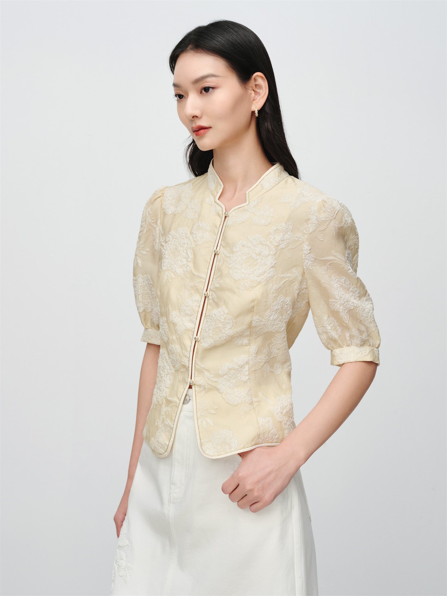 EP YAYING New Chinese Style Mulberry Silk Jacket EGKES1288AY