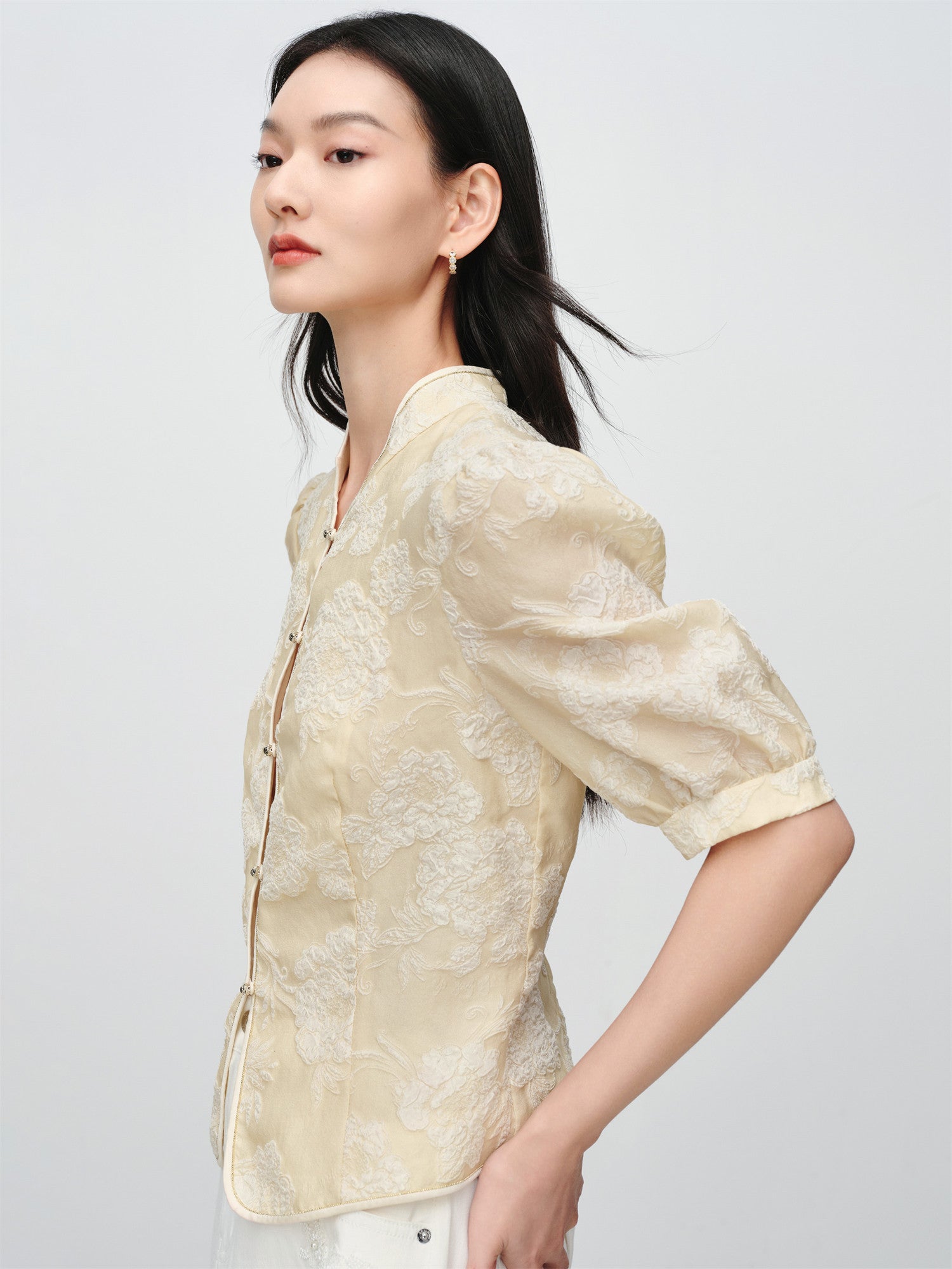 EP YAYING New Chinese Style Mulberry Silk Jacket EGKES1288AY
