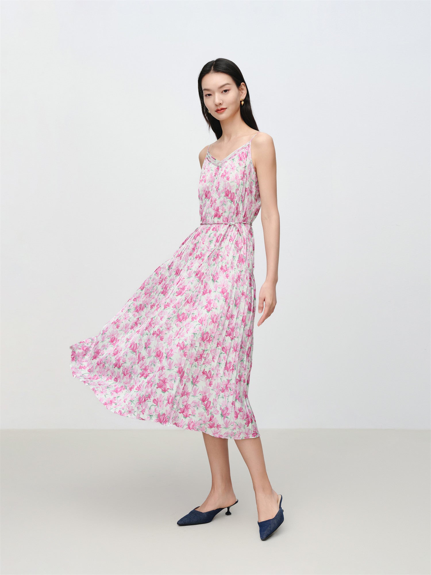 EP YAYING Pleated Slip Dress EGKEA4212AI