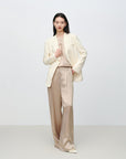 EP YAYING Drapey Acetate Straight-Leg Pants EGKET6431AE