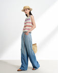 EP YAYING Tencel Straight-Leg Jeans EGKEDJ621AB