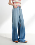 EP YAYING Tencel Straight-Leg Jeans EGKEDJ621AB