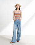 EP YAYING Cotton-Feel Embroidered Crew Neck Vest EGKEC5109AK