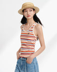 EP YAYING Cotton-Feel Embroidered Crew Neck Vest EGKEC5109AK