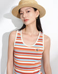 EP YAYING Cotton-Feel Embroidered Crew Neck Vest EGKEC5109AK