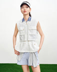 EP YAYING White Waist-Defining Vest