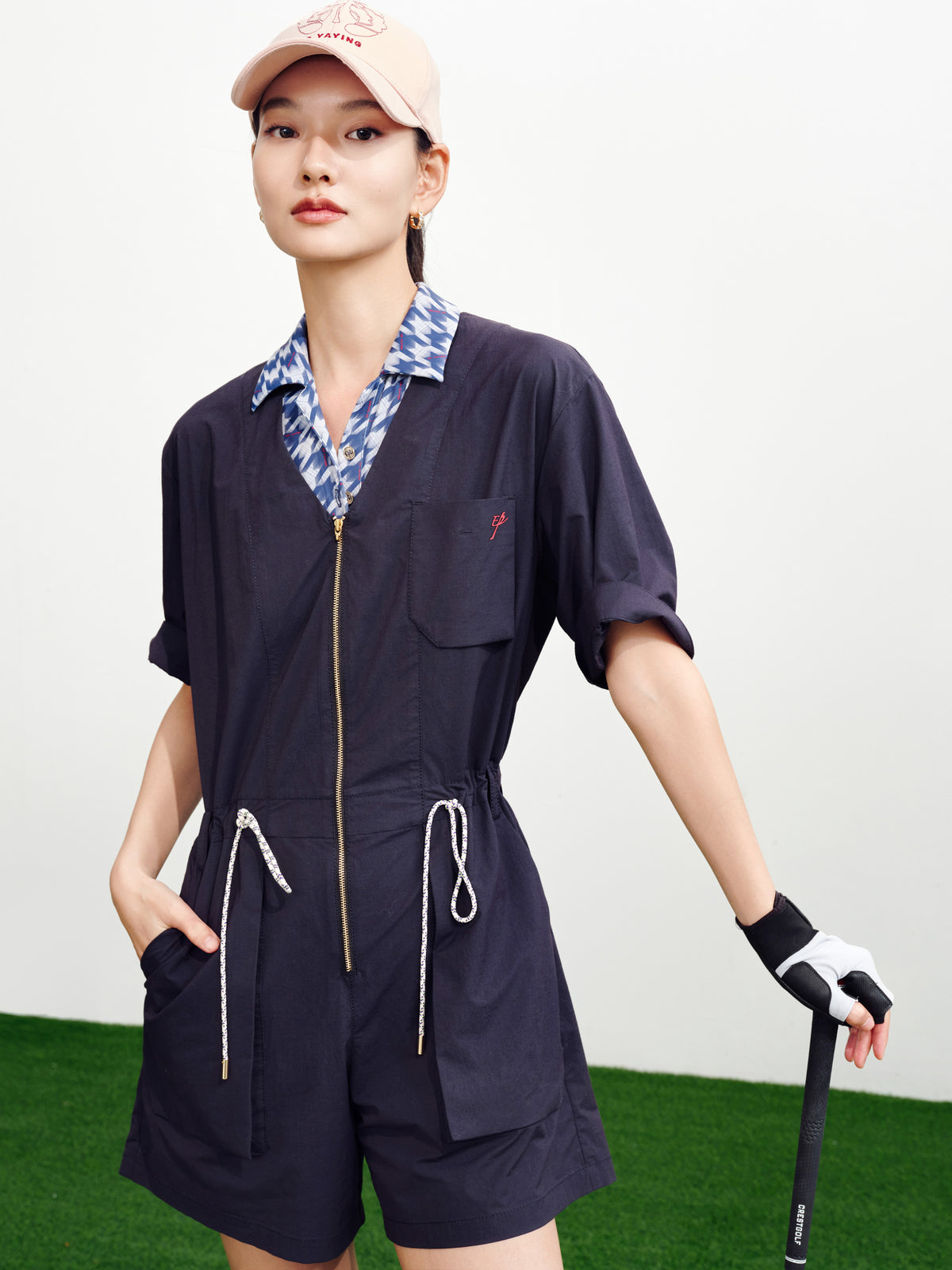 EP YAYING V-Neck Casual Pants
