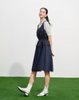 EP YAYING Vintage Waist-Defining Sleeveless Dress