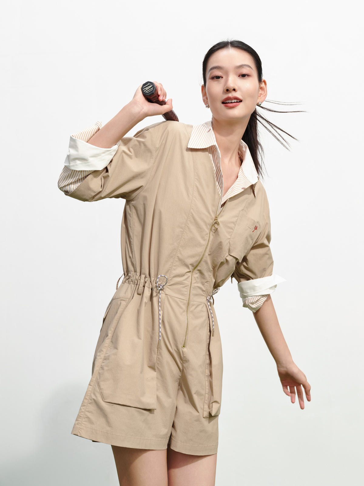 EP YAYING V-Neck Casual Pants