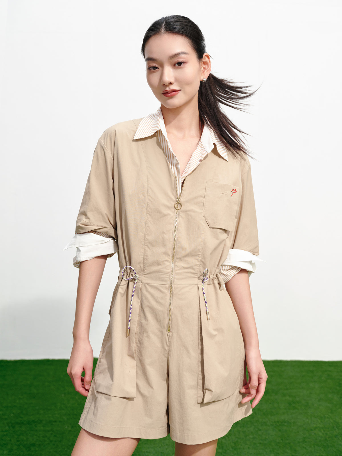 EP YAYING V-Neck Casual Pants