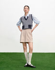 EP YAYING V-Neck Vest Sleeveless Knit Top