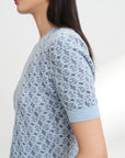 EP YAYING Geometric Textured Knit Sweater EGKAC9560AB