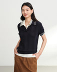 EP YAYING Collared Knit Base Layer Top EGKAA9547BZ