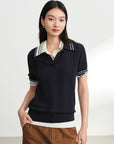 EP YAYING Collared Knit Base Layer Top EGKAA9547BZ