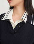 EP YAYING Collared Knit Base Layer Top EGKAA9547BZ