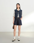EP YAYING Mulberry Silk French-Style Shirt EGKAS2211AW