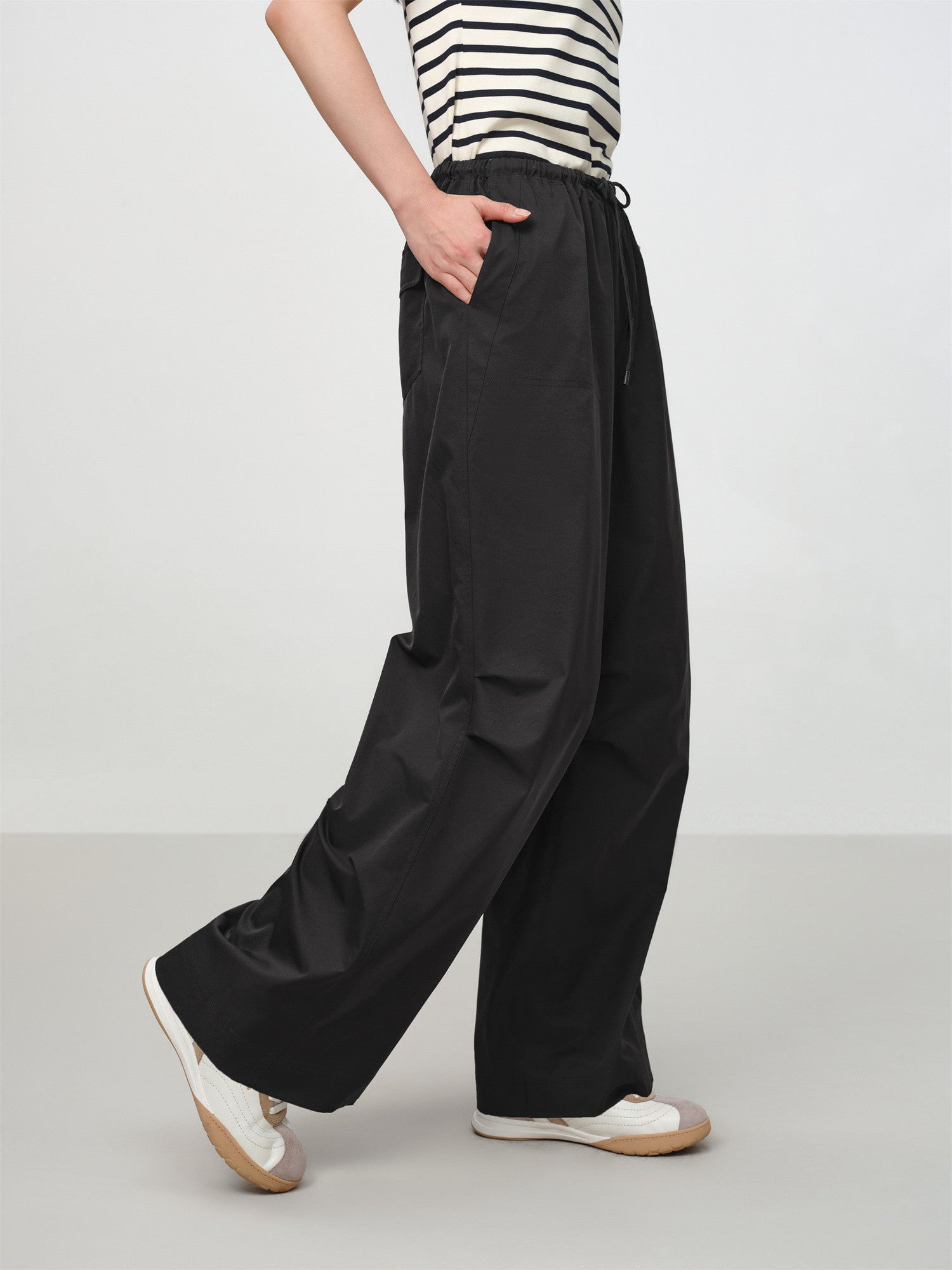 EP YAYING High-Waist Wide-Leg Casual Pants EGKAA6495AH