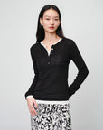 EP YAYING Slim round neck knit base sweater