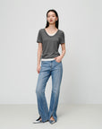 EP YAYING Drop-shoulder crewneck knit top