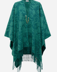 EP YAYING Green Printed Shawl