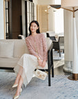 YAYING Peony Jacquard Textured Plush Jacket
