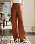 YAYING RELAXED FLUID WIDE-LEG PANTS