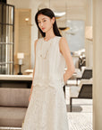 YAYING SILK-COTTON KNIT TANK TOP