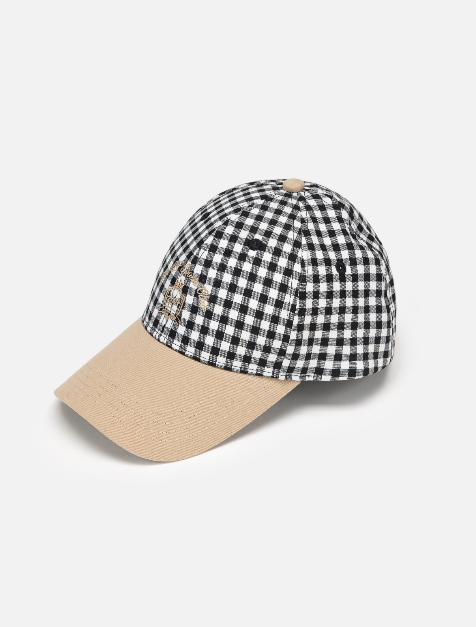 Casual Contrast Trim Baseball Sun Hat Khaki