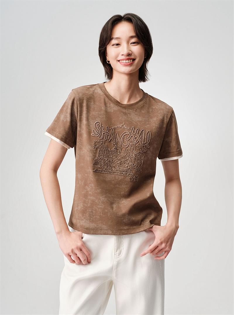 EP YAYING Cotton Short-Sleeve T-Shirt