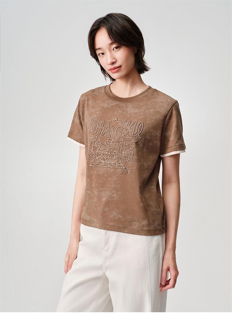 EP YAYING Cotton Short-Sleeve T-Shirt