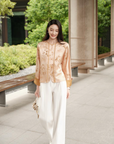 YAYING 100% Silk New Chinese-Style Jacquard Jacket