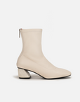 EP YAYING Elastic Sheepskin Block Heel Slim Boots