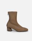 EP YAYING Elastic Sheepskin Block Heel Slim Boots