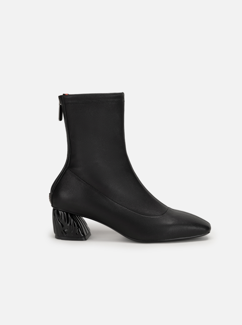 EP YAYING Elastic Sheepskin Block Heel Slim Boots EALALXS01A
