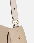 EP YAYING Full-Grain Leather Commuter Ingot Bag