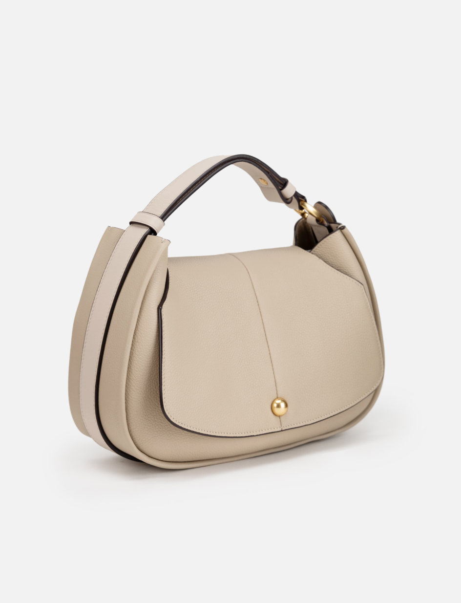 EP YAYING Full-Grain Leather Commuter Ingot Bag