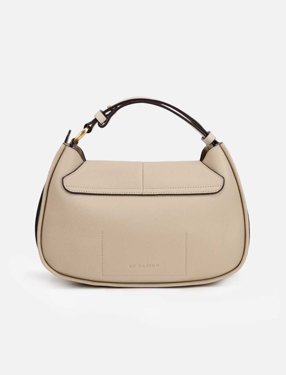 EP YAYING Full-Grain Leather Commuter Ingot Bag