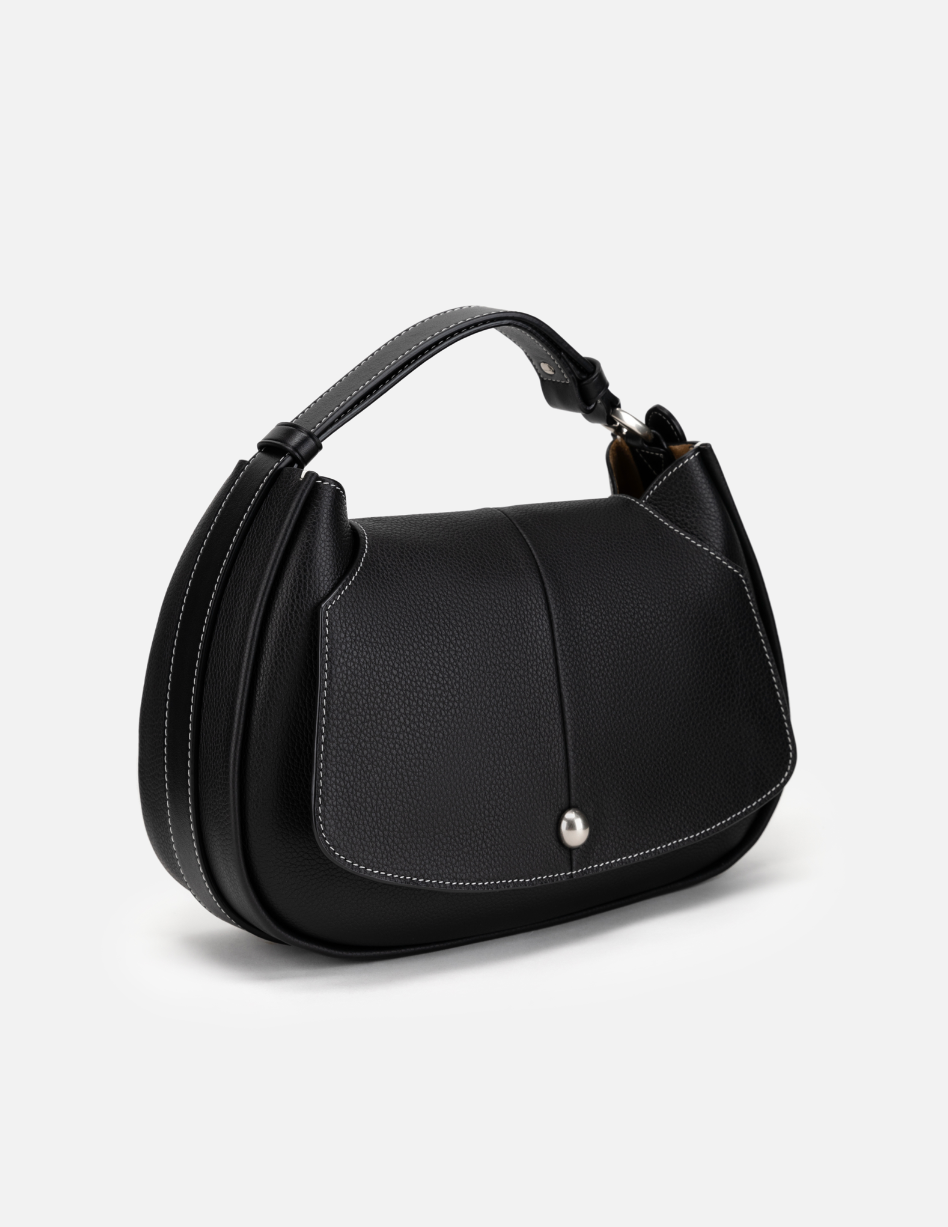 EP YAYING Full-Grain Leather Commuter Ingot Bag
