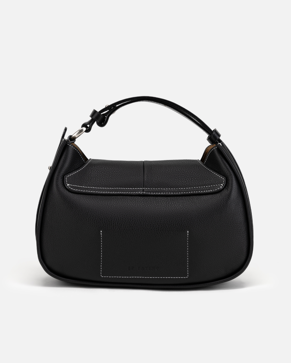 EP YAYING Full-Grain Leather Commuter Ingot Bag