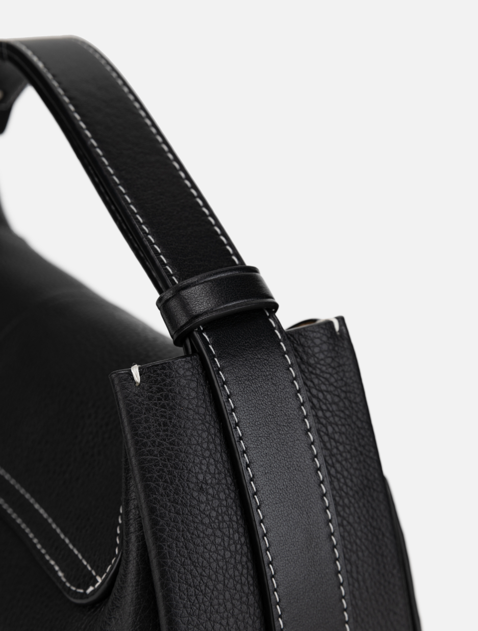 EP YAYING Full-Grain Leather Commuter Ingot Bag