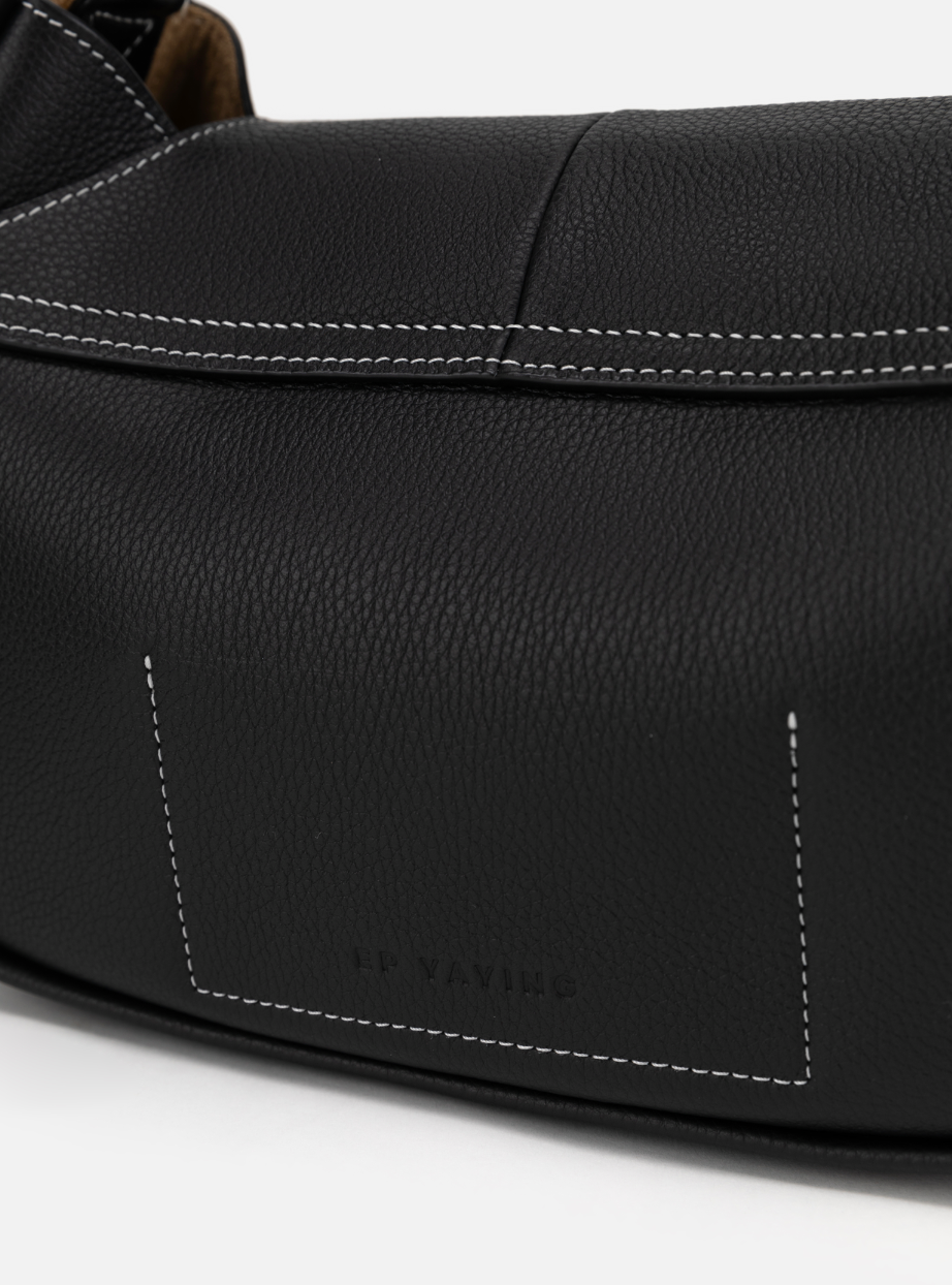 EP YAYING Full-Grain Leather Commuter Ingot Bag